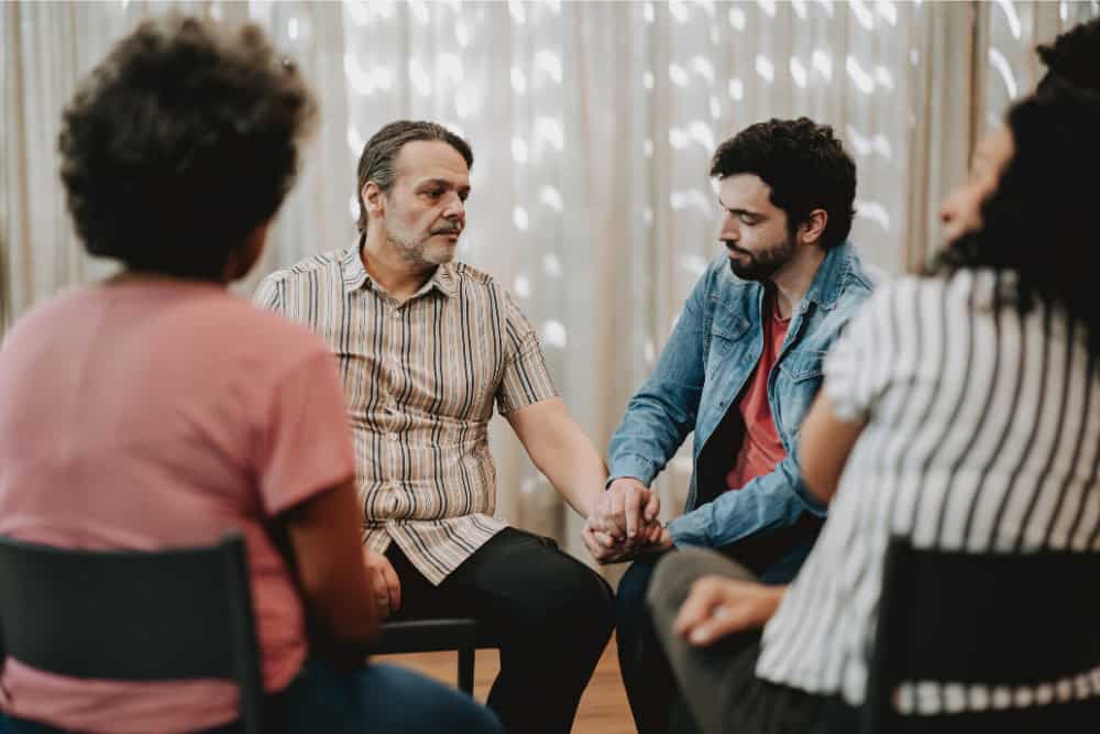 Support group therapy session at Uprise Treatment Center’s Prescription Drug Rehab in Reseda CA, where clients receive compassionate, evidence-based addiction treatment.