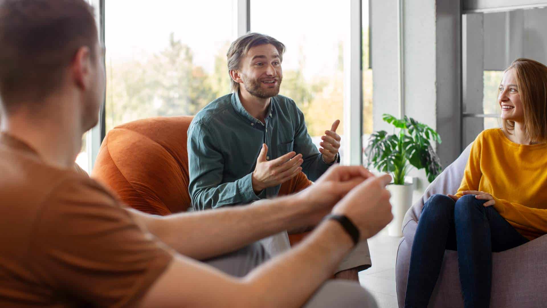 Group therapy session at Uprise Treatment Center’s Drug Rehab in Reseda, CA.